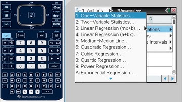 TI-Nspire: One Variable Statistics