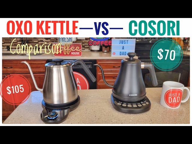 OXO vs COSORI Gooseneck Electric Kettle Comparison Pour Over