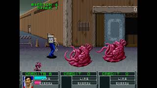 Alien Storm  (1990)  Mame arcade history 4k 60fps (arcade emulator) gameplay demonstration