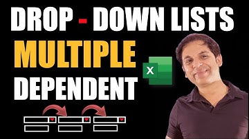 Multiple DROP DOWN Lists in Excel / Create Multiple Dependent Drop-Down Lists in Excel