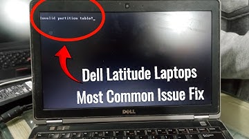 Dell Latitude “Invalid Partition Table” Fix | Laptop Not Booting Error Fixed
