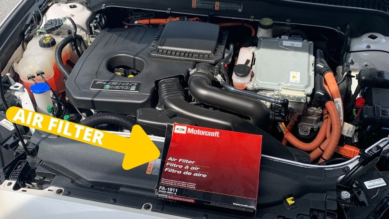 How To Change Air Filter In A 2014-2020 Ford Fusion! - YouTube