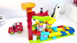 Building Fun Blocks Puzzle Race Track Marble Run Construction