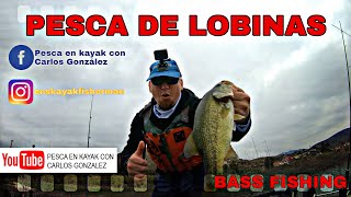 PESCA EN KAYAK- Buen día de pesca de lobinas en a presa de Ensenada.