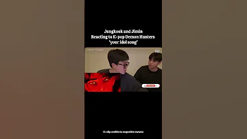 Jikook Reaction To Your Idol Song Kpopdemonhunters Jimin Jungkook Btsreaction Kpopreaction 