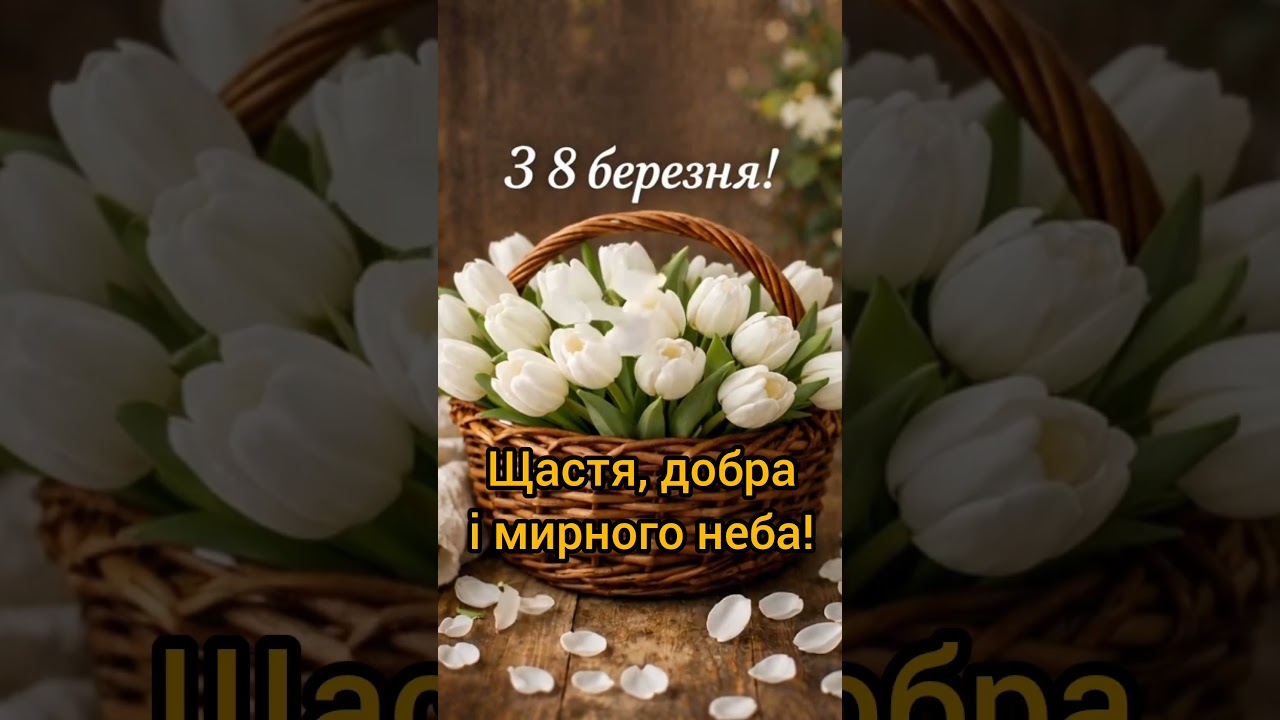 З 8 Березня! 🌸 Нехай кожен день дарує радість, тепло й любов! 💐#8березня #привітання #весна #жінки 💖