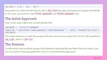How to Read Multiple Parquet Files at Once in PySpark