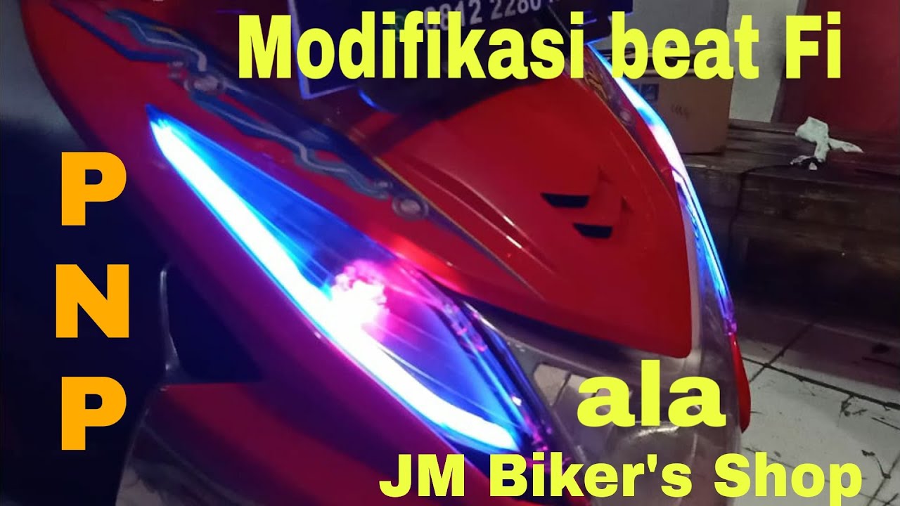 HONDA BEAT MODIFIKASI LAMPU ALIS 2 MODE