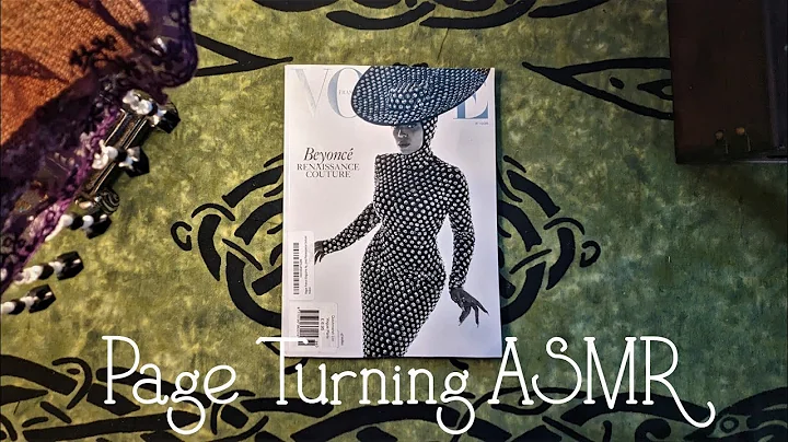 Page Turning ASMR | VOGUE Paris 2023 Beyonce Magazine | No Talking