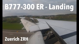 SWISS AIRLINES - Approach & Landing B777-300 ER @ Zuerich Airport ZRH 2024