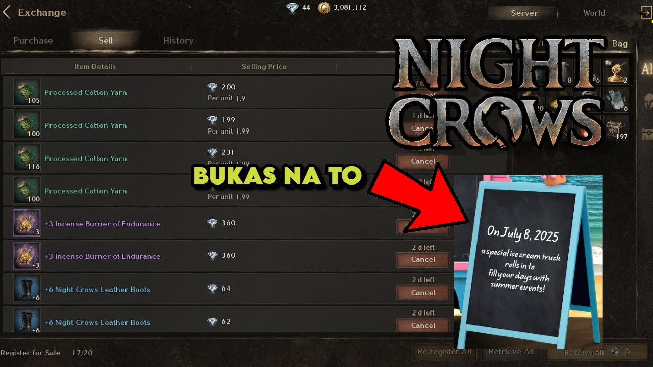 NIGHT CROWS - Solid Kaya Event bukas check agad natin - YouTube