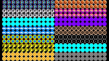 The Team 18 Colors Eliminations Marble Race in Algodoo