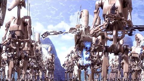 Battle of Naboo - Gungans vs Droids [4K HDR] - Star Wars: The Phantom Menace