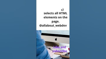 Universal selector. #shorts #youtubeshorts .