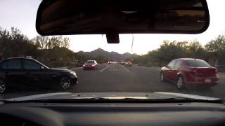 Driver pulls out in front of car with dash cam. Hero2