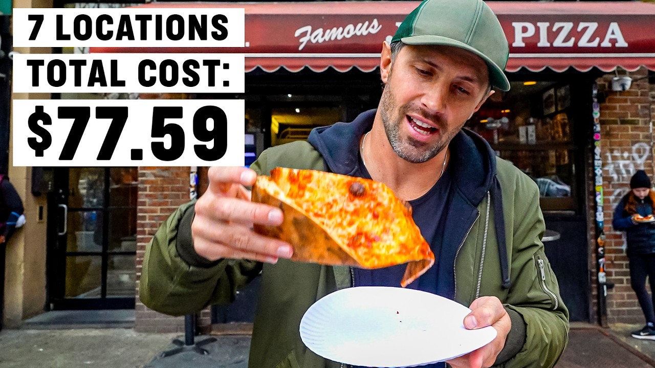 ONLY Eating NYC Street Food for 24 Hours 🗽🥯🍕🍔