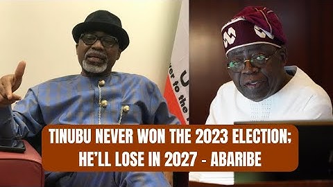 Tinubu Never Won the 2023 Election, He’ll Lose in 2027 – Abaribe