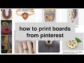 how to print pinterest boards.