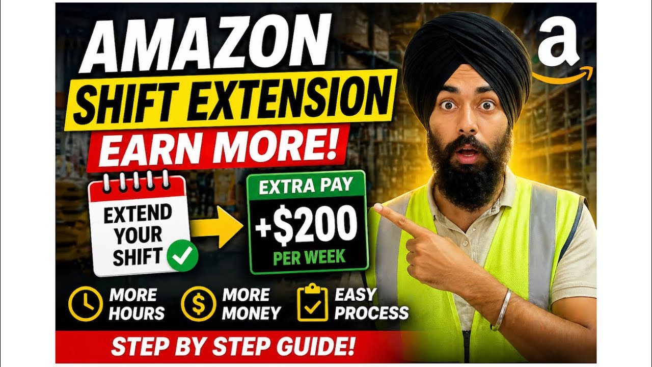 Amazon Shift Extension in Canada 🇨🇦 | Earn Extra Money Fast (Step by ...