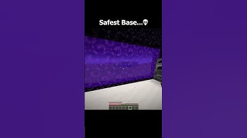 MINECRAFT SAFEST BASE #shorts #minecraft #minecraftmemes
