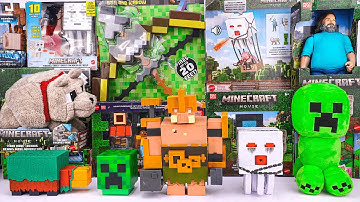 Minecraft Movie Toy Collection Unboxing ASMR | Action Figure Steve | Fireball Ghast Figure | Sniffer