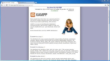 Setting up a Web Server using XAMPP for Windows.