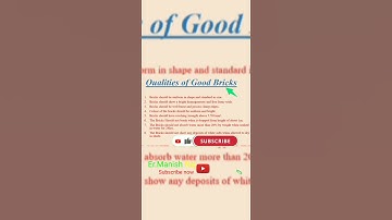Qualities of Good Bricks #shorts #viral #shortvideo