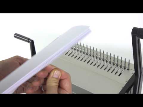 NZ Binding CM701 Manual Comb Binding Machine Demo