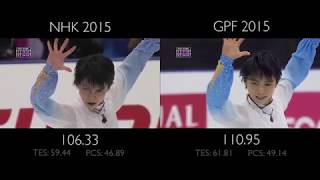 Yuzuru Hanyu SP - Ballade No. 1 | NHK vs GPF (WRs)