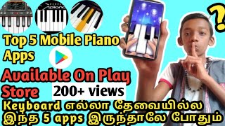 Top 5 Mobile Piano Apps (or) Keyboard Apps | Tamil | David Ziegen | DZ screenshot 5