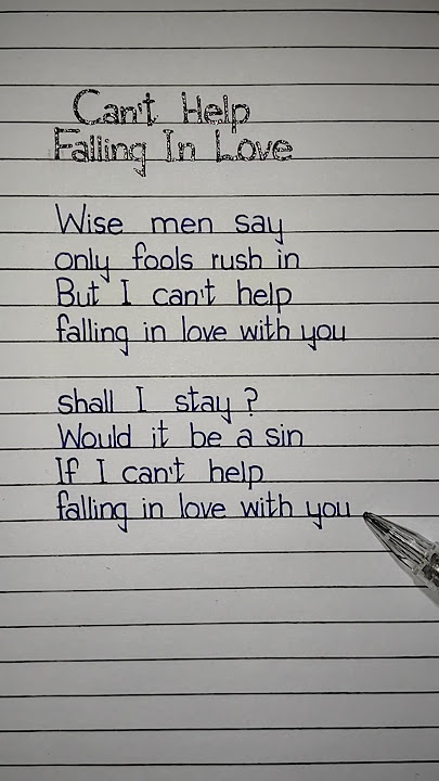 Download lagu Can't Help Falling in Love Lyrics Song by Elvis Presley #elvispresley #lyrics