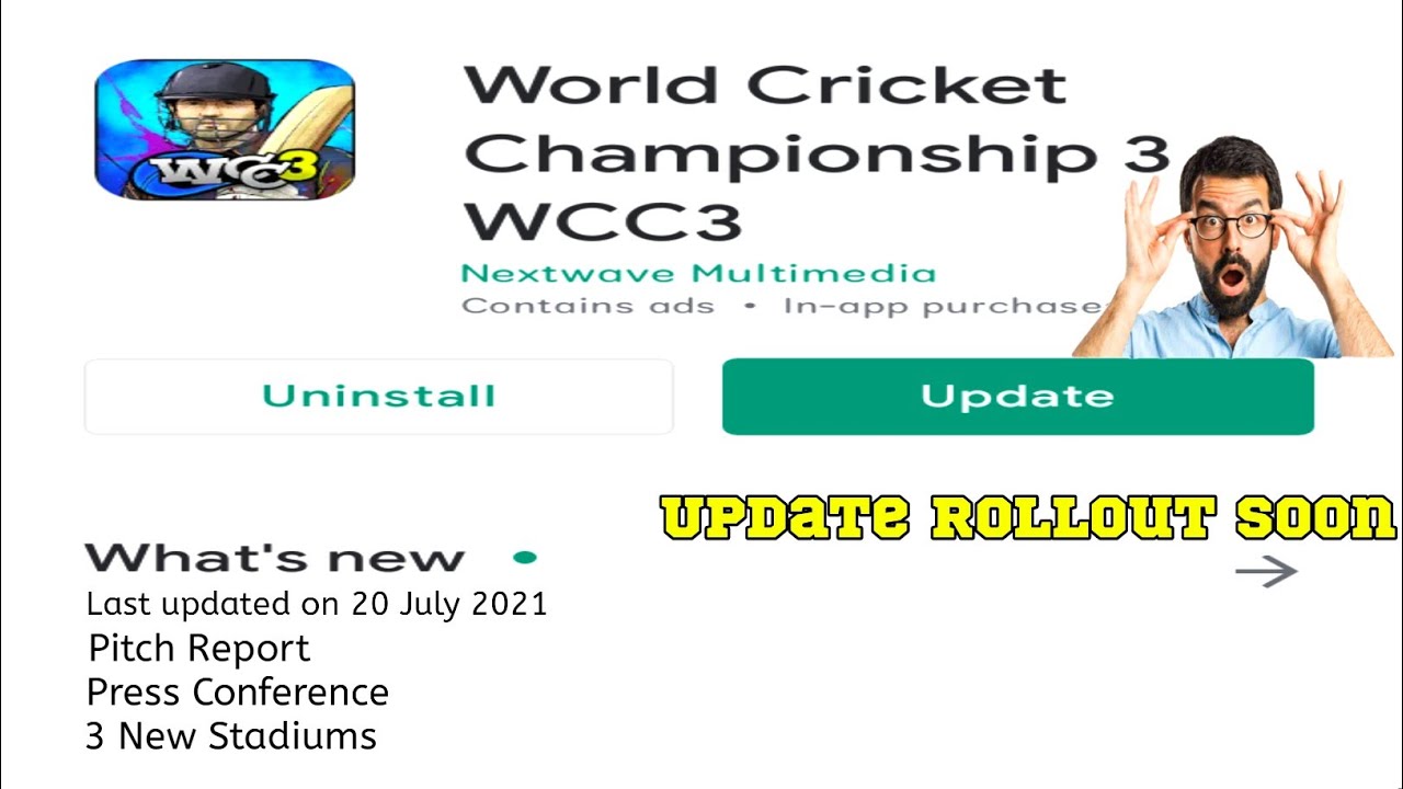 Wcc3 New Update Rollout Soon 🔥|| Fighting Sence ,Pitch Report ,Press Conference ,BBL ,CPL League