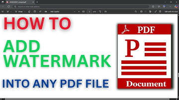 How to Add Watermark in PDF