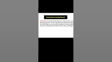 Connectivism Learning Theory #learningtheories #learning #education #connectivismlearningtheory