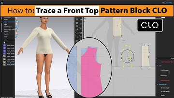 How to Trace a Front Top Pattern Block in ClO | Quick & Easy