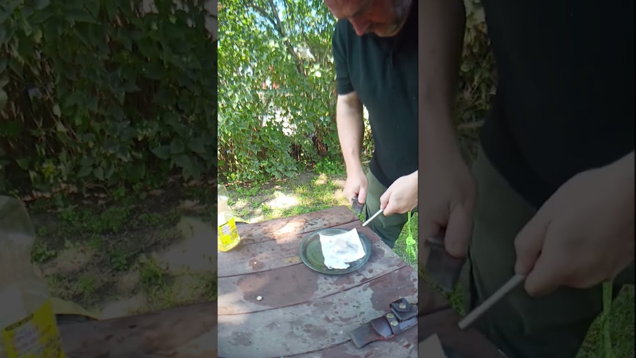 Super Easy Fire Starter How To Start A With Cooking Oil Paper Towel Howto Scout Camping