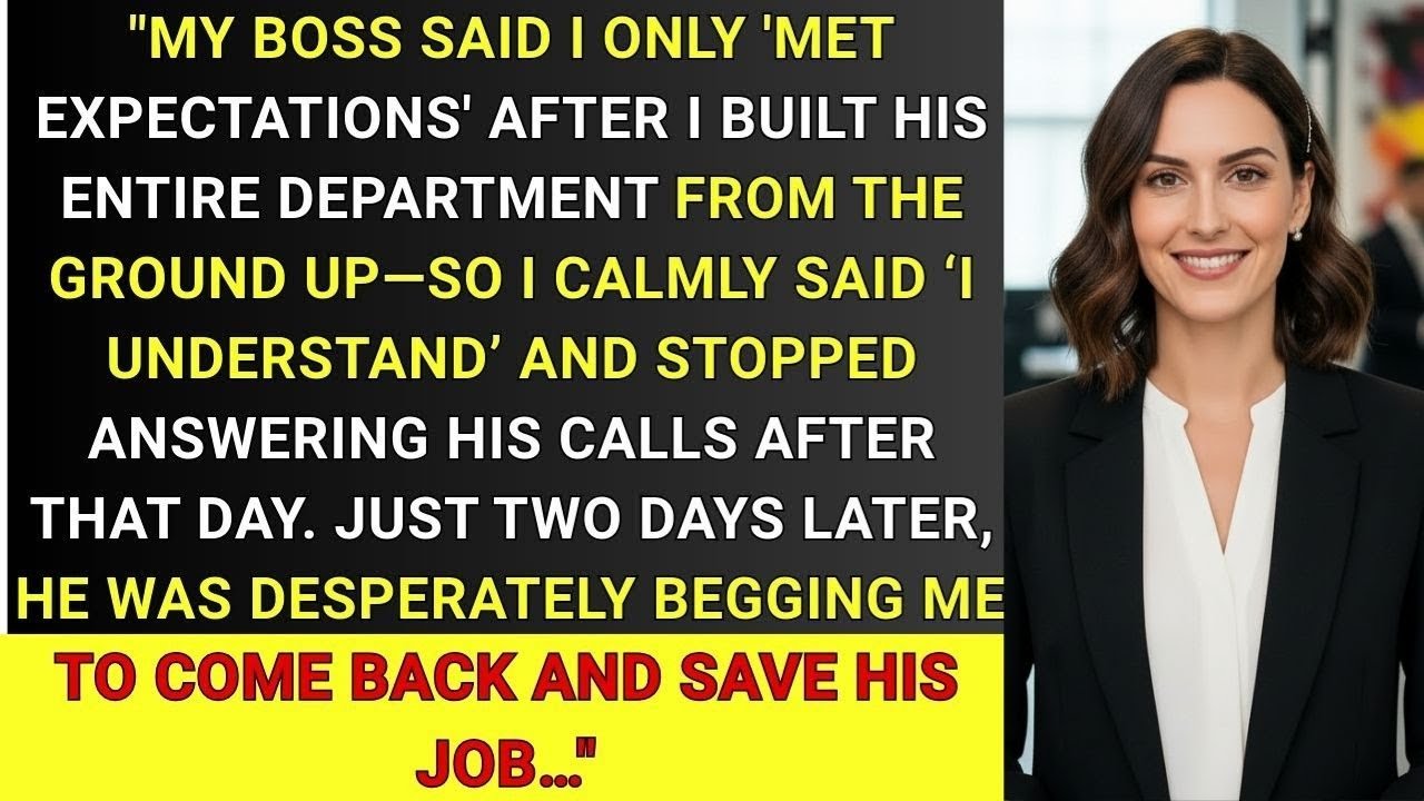 My Boss Said I Didn't Deserve a Raise — 2 Days Later, He Was Begging for My Help