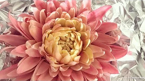 CAKE NATION | How To Create A Dahlia Using Sugar Paste Fondant Flower