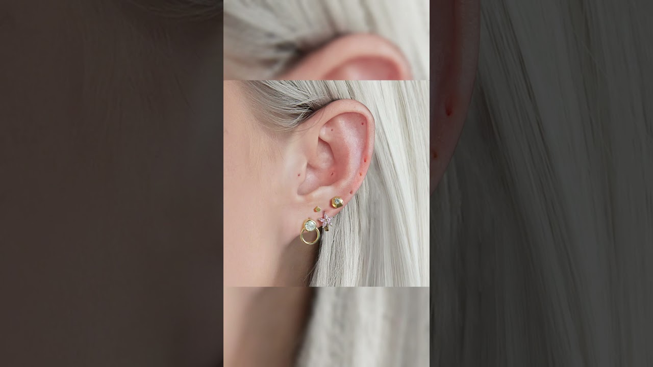 Spring 2024 Floral Earrings & Basic Hoops Collection | Erica Jewels | Piercing Jewelry