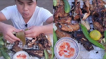Cuối cùng thì,cũng có cá nướng ăn,ẩm thực đồng quê #CỌP_EM_VLOG/22 - grilled fish cuisine /22