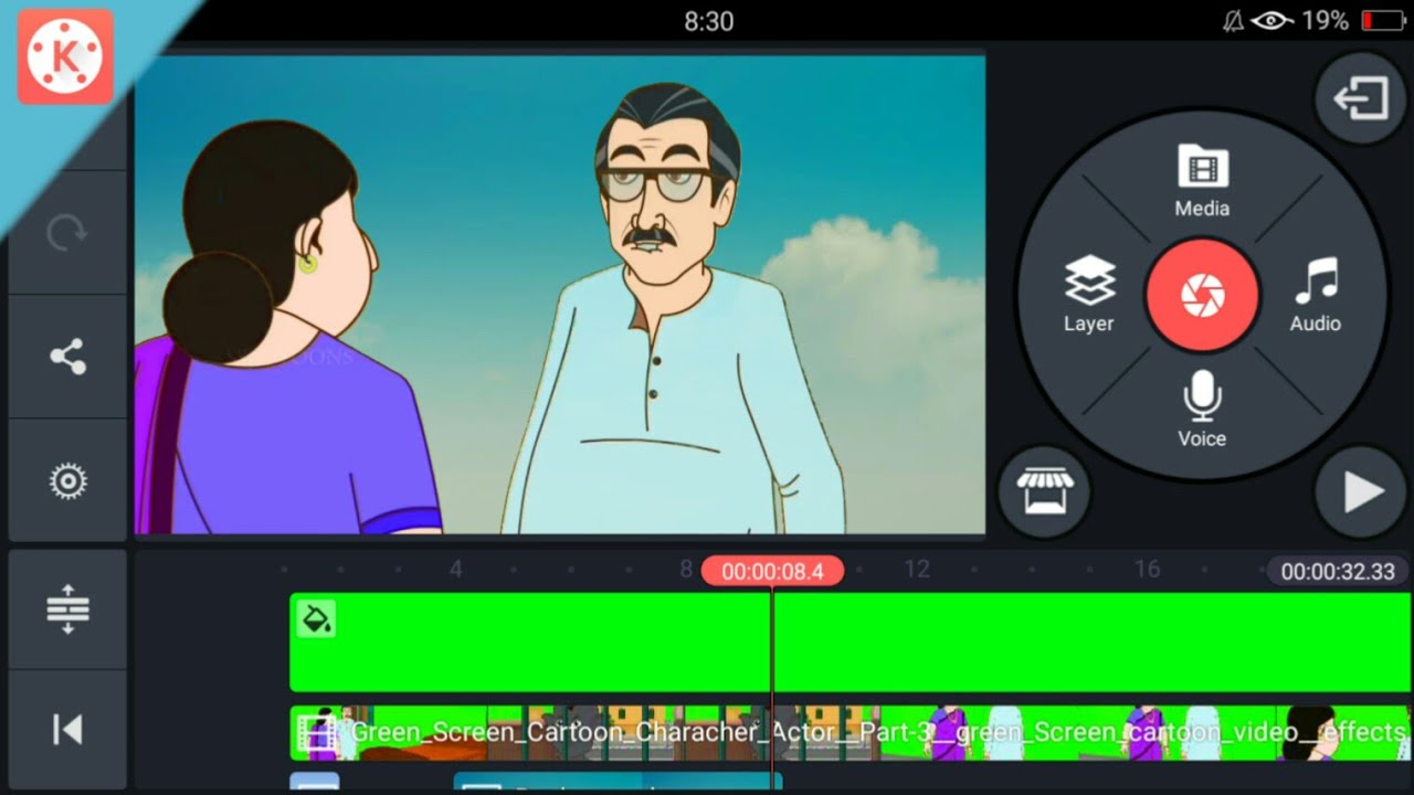 How to Make Cartoon Animation video on Android App Kinemaster |कार्टून  वीडियो कैसे बनाएं मोबाइल से - YouTube