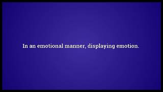 Emotionally Meaning Wordogram