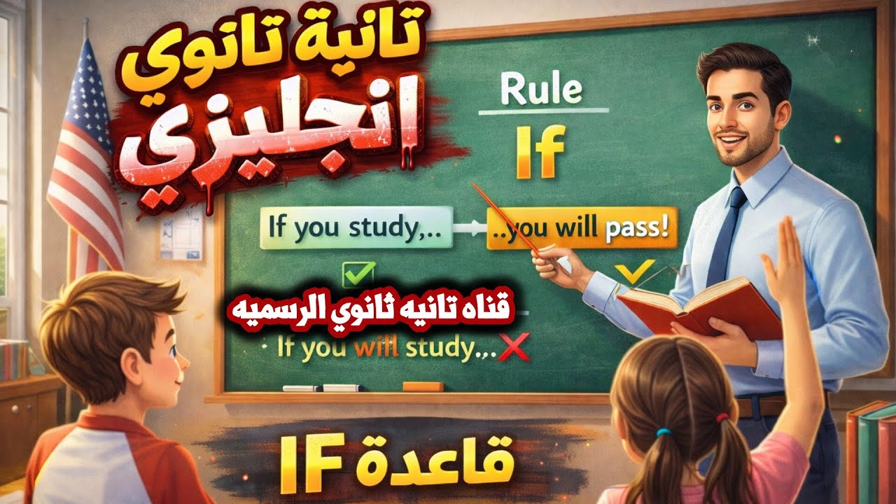 شرح انجليزي تانيه ثانوي ترم تاني 2026 شرح قاعده if