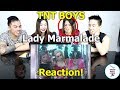 TNT Boys as Christina Aguilera, Pink and Mya | Lady Marmalade | Reaction - Australian Asians