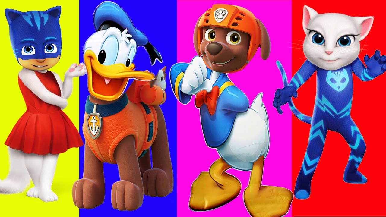 Learn Colors With Wrong Heads Paw Patrol Pj Masks Donal Duck Cartoon learn-colors-with-wrong-heads-paw-patrol-pj-masks-donal-duck-cartoon