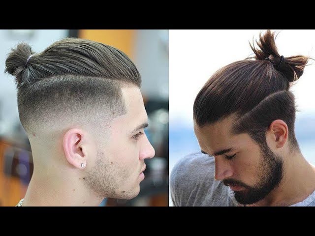 Handsome man with top knot hairstyle loo... | Stock Video | Pond5