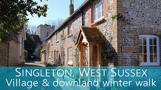 Singleton, West Sussex; fabulous winter walk