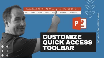 How to setup PowerPoint shortcuts - Customize the Quick Access Toolbar