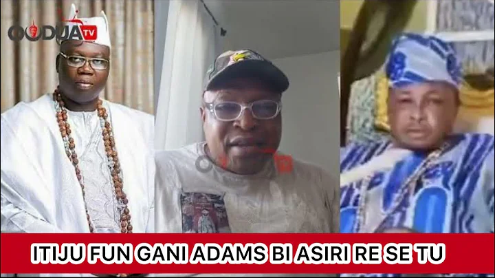 HA! Eyi tu lagbara oo ewa gbo asiri nla ti opc tele tu nipa Gani Adams ati pẹlu  Ikilọ lagbara..