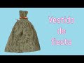 Como hacer un vestido de fiesta para tu muñeca #DIY